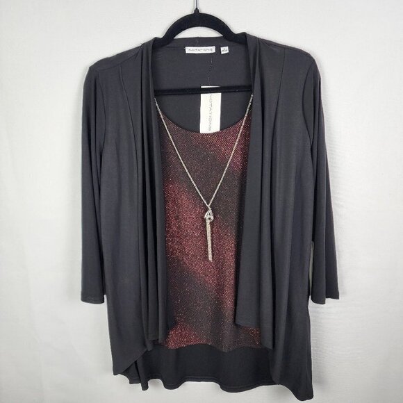 NWT Notations 3 in 1 Blouse S - Picture 1 of 4